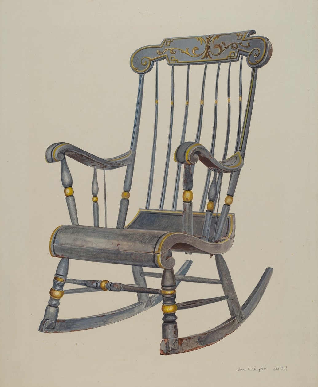 Chaise berçante - Amos C. Brinton