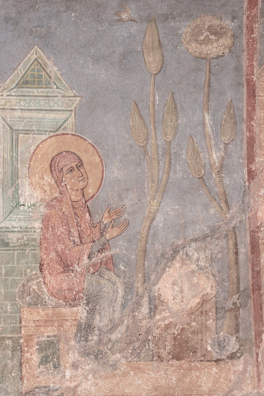 Sainte Anne priant, 12e siècle - Ancient Russian frescos