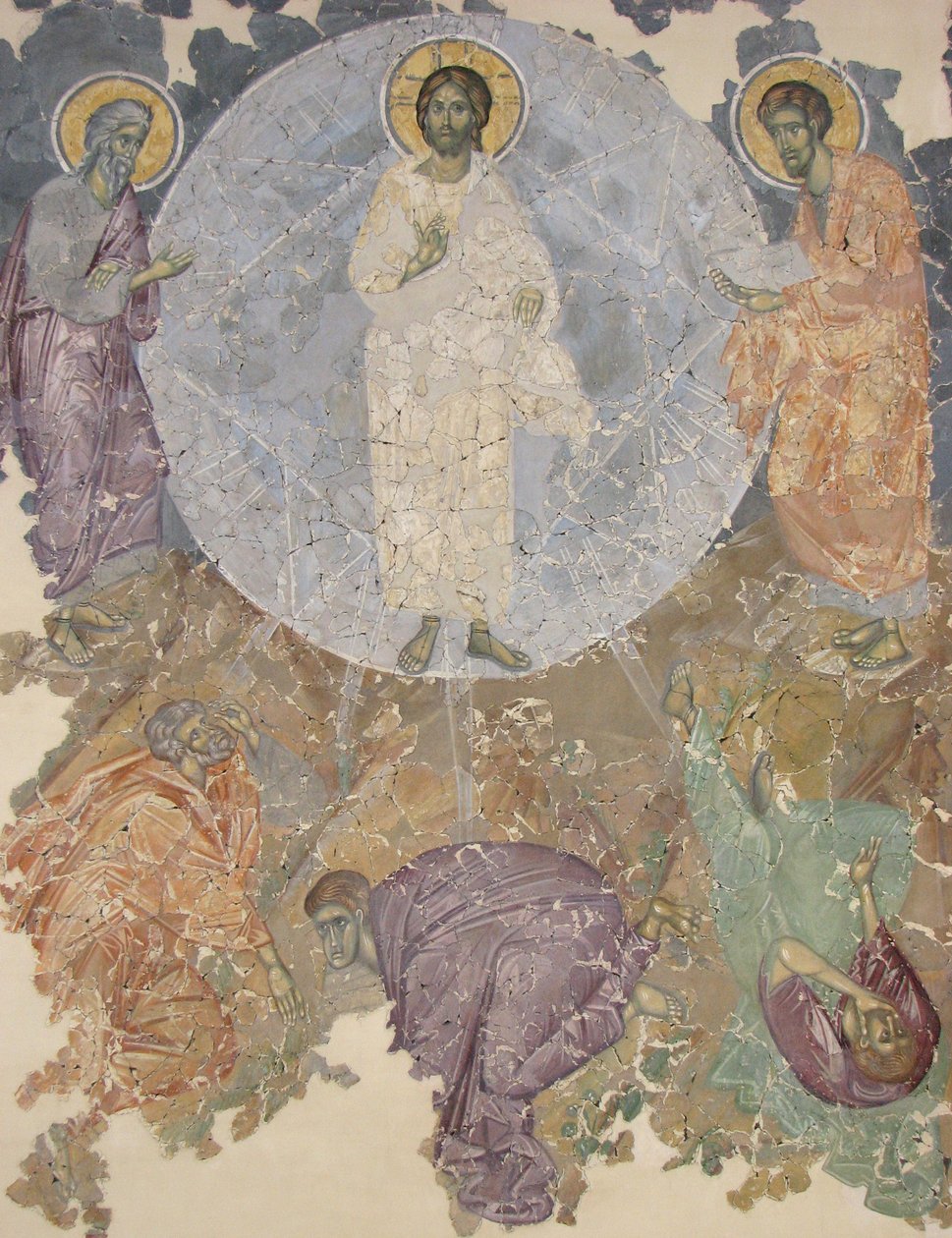La Transfiguration de Jésus, vers 1380 - Ancient Russian frescos