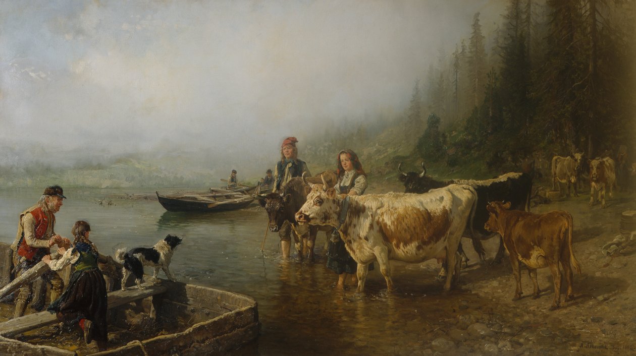 Lieu de ferry, au bord du lac - Anders Askevold