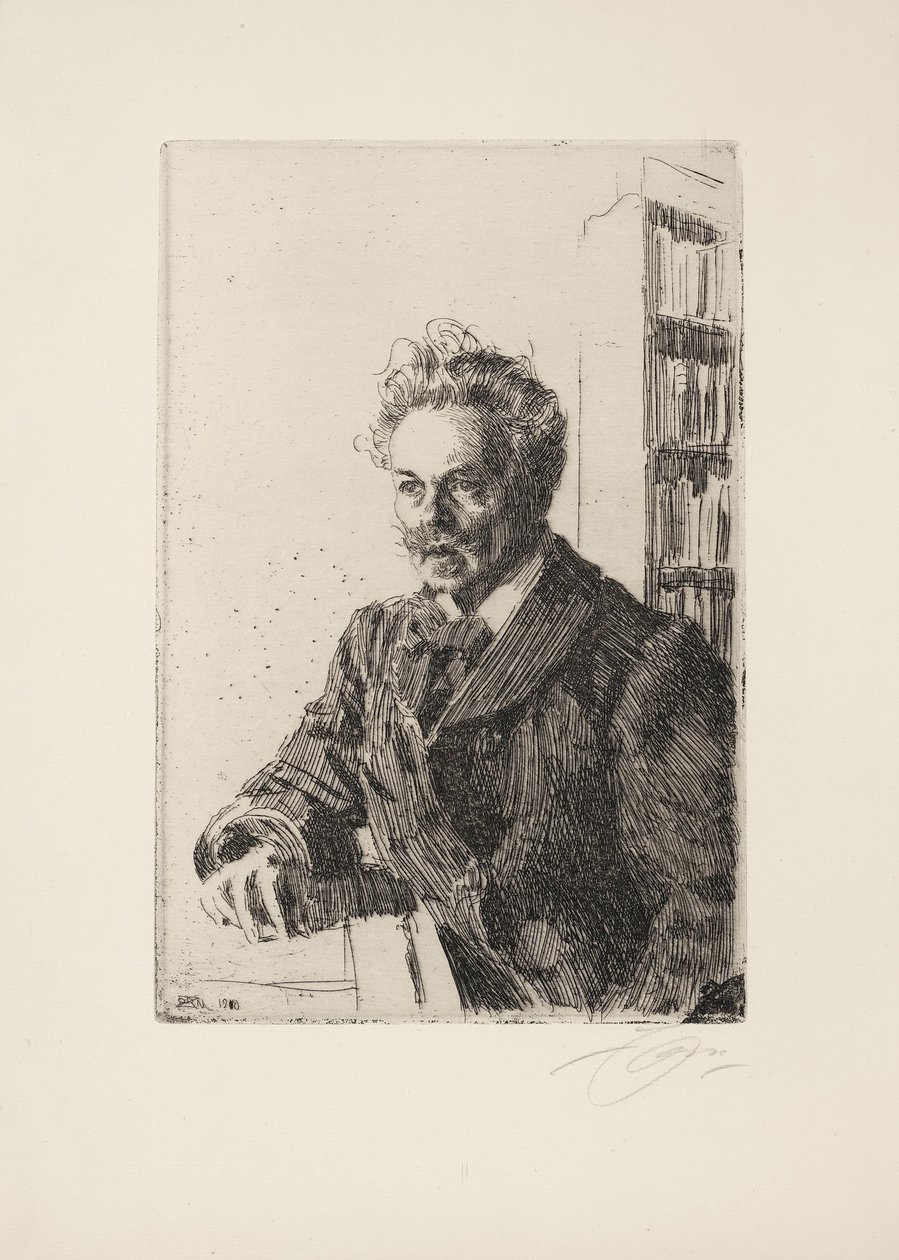 August Strindberg, 1910 - Anders Leonard Zorn