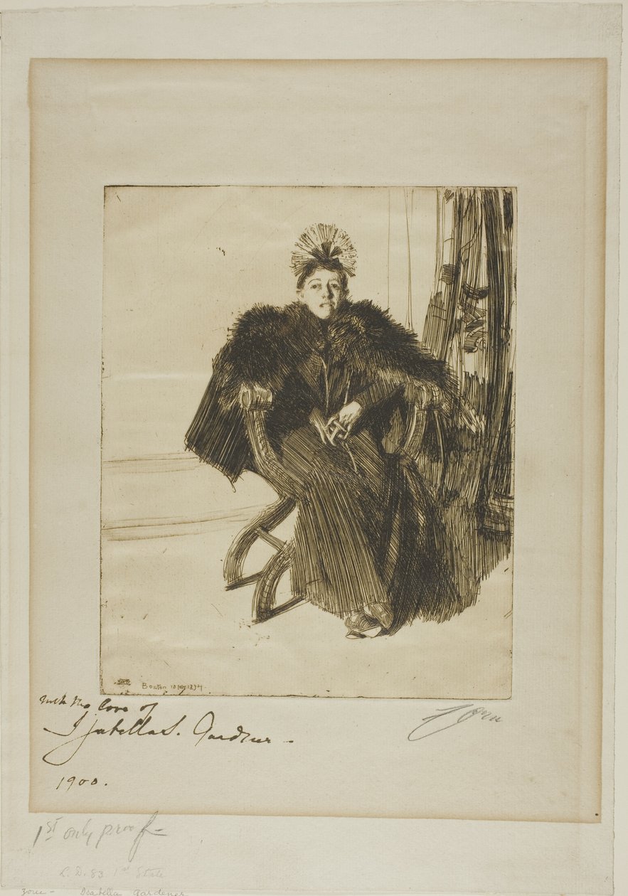 Isabella Gardener - Anders Leonard Zorn