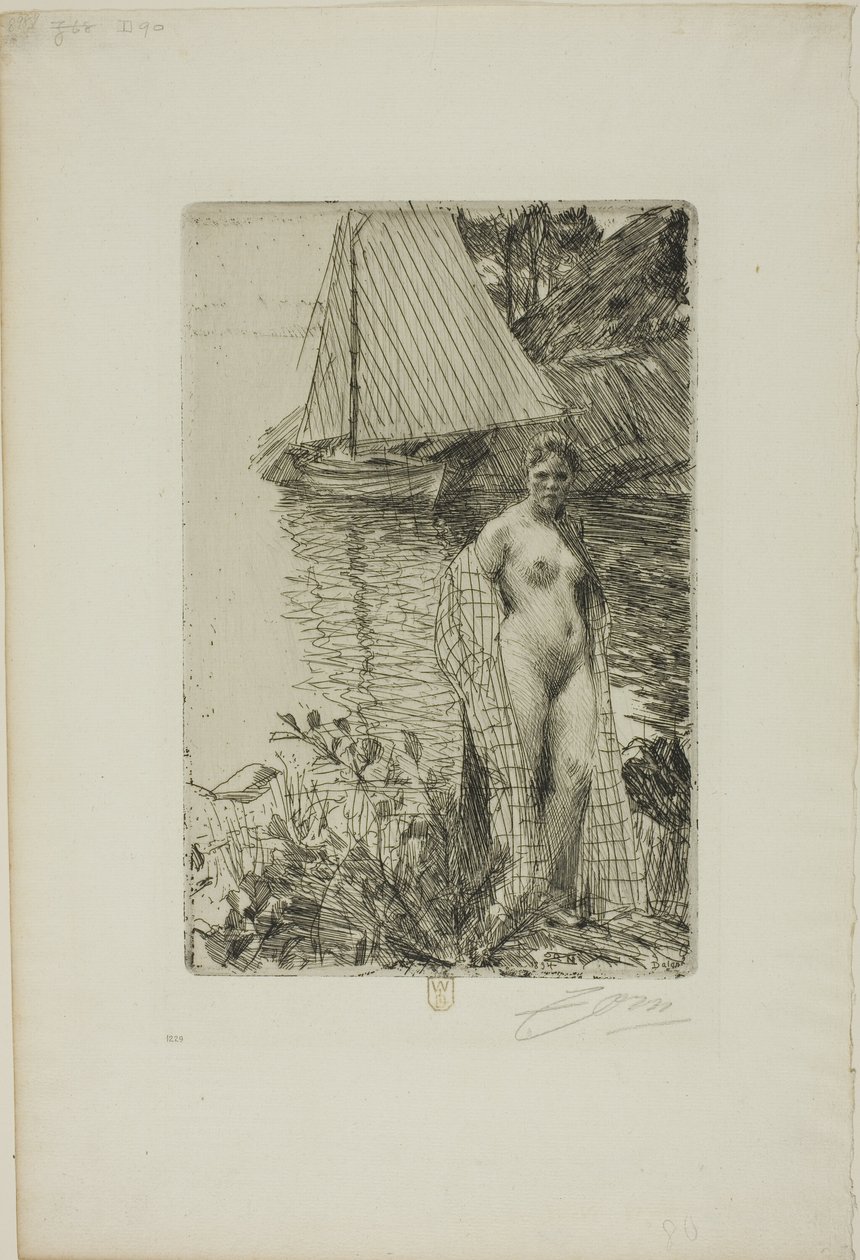 Mon modèle et mon bateau - Anders Leonard Zorn