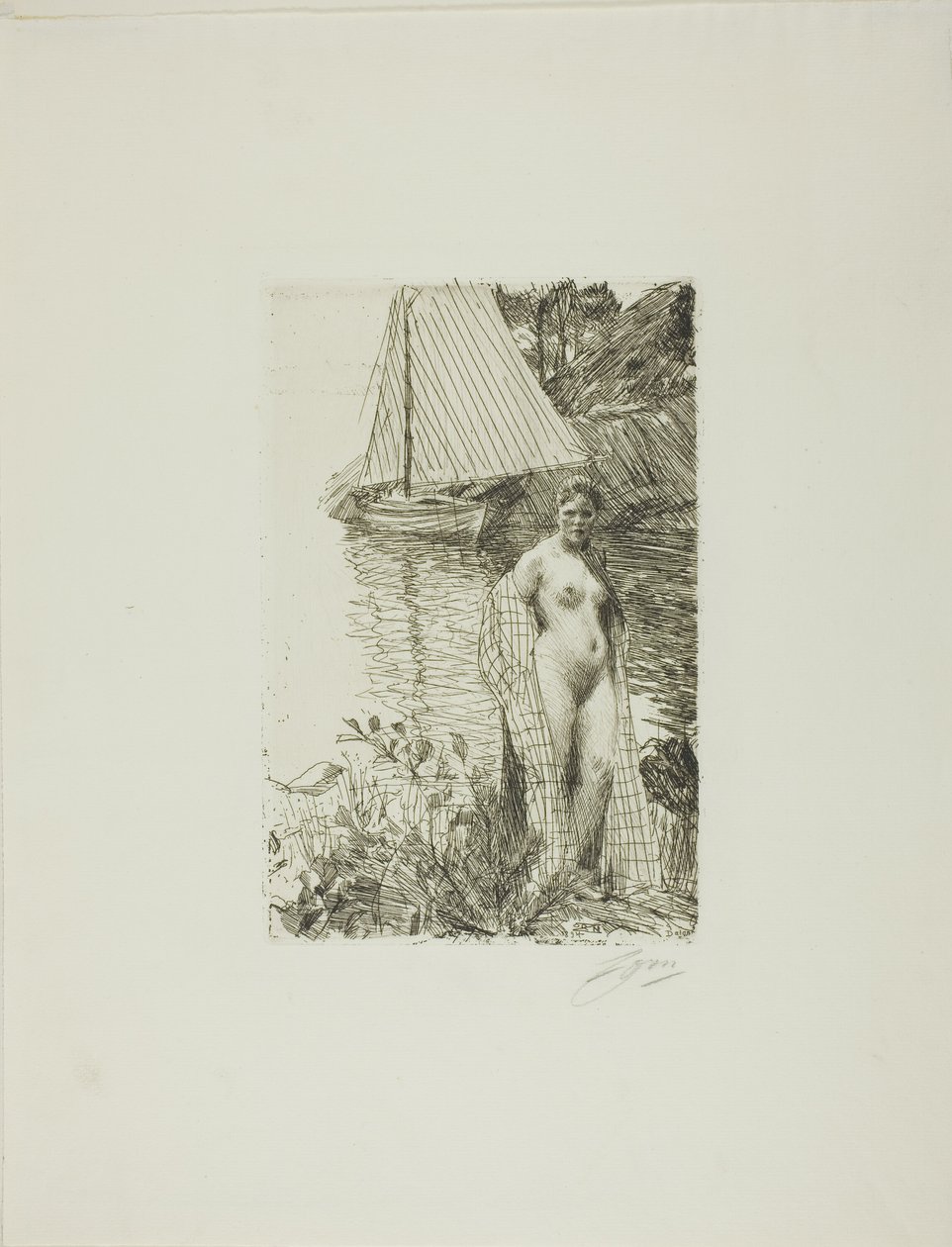 Mon Modèle et mon Bateau - Anders Leonard Zorn