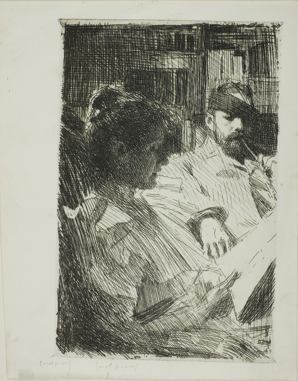 Lecture (M. et Mme Ch. Deering) - Anders Leonard Zorn
