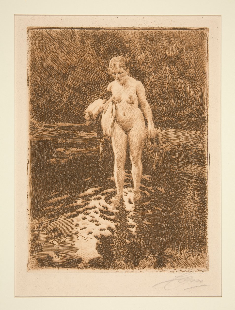 Le gué - Anders Leonard Zorn