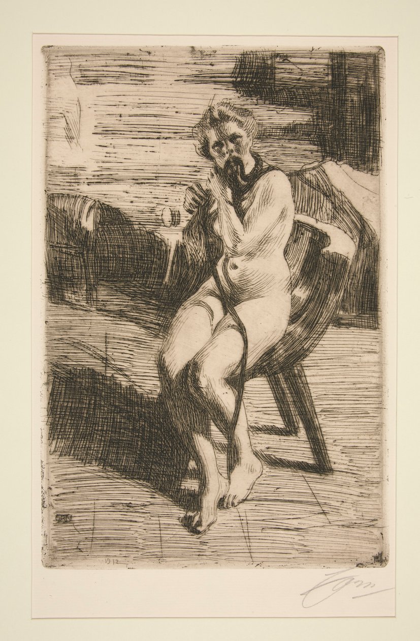 Le Ruban de cheveux, 1912 - Anders Leonard Zorn