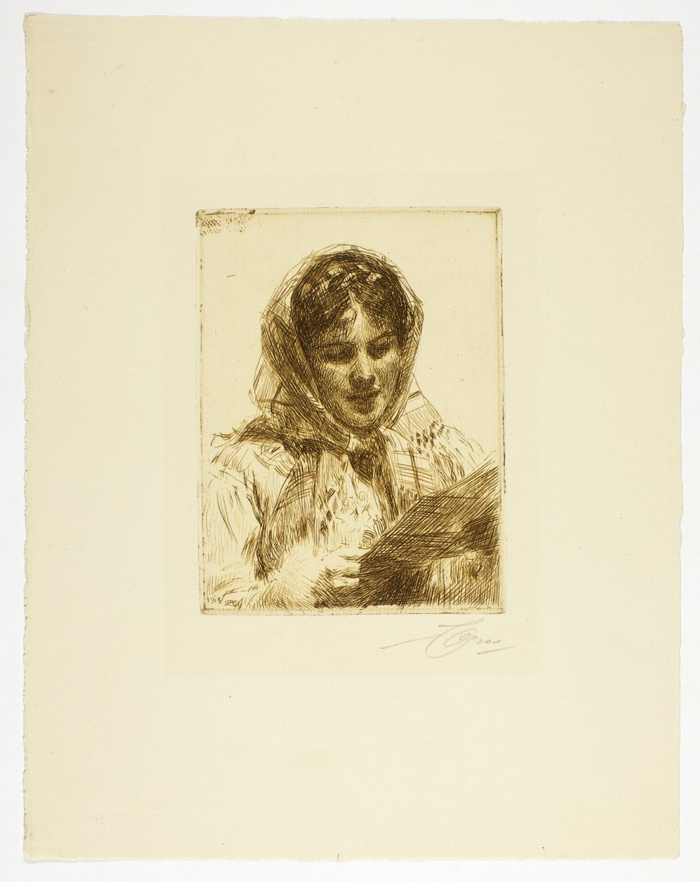 La Lettre - Anders Leonard Zorn