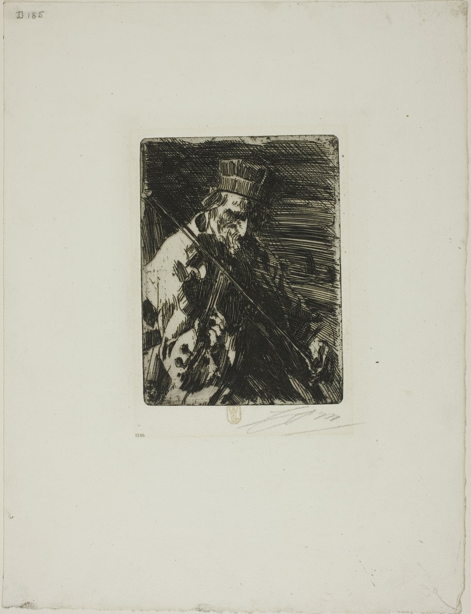 Violoniste de village - Anders Leonard Zorn