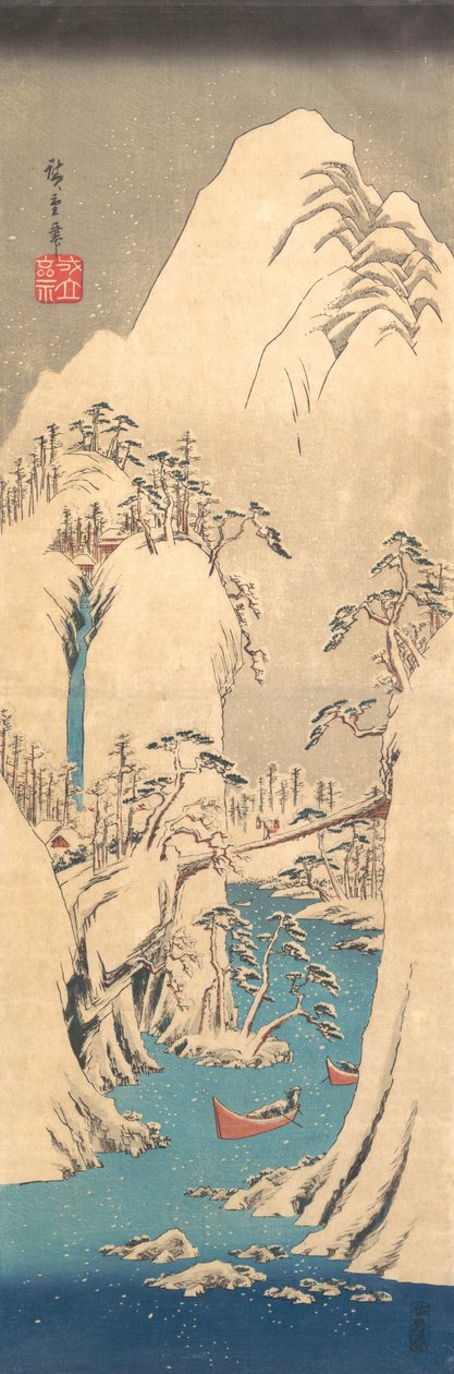 Gorge enneigée - Ando Hiroshige