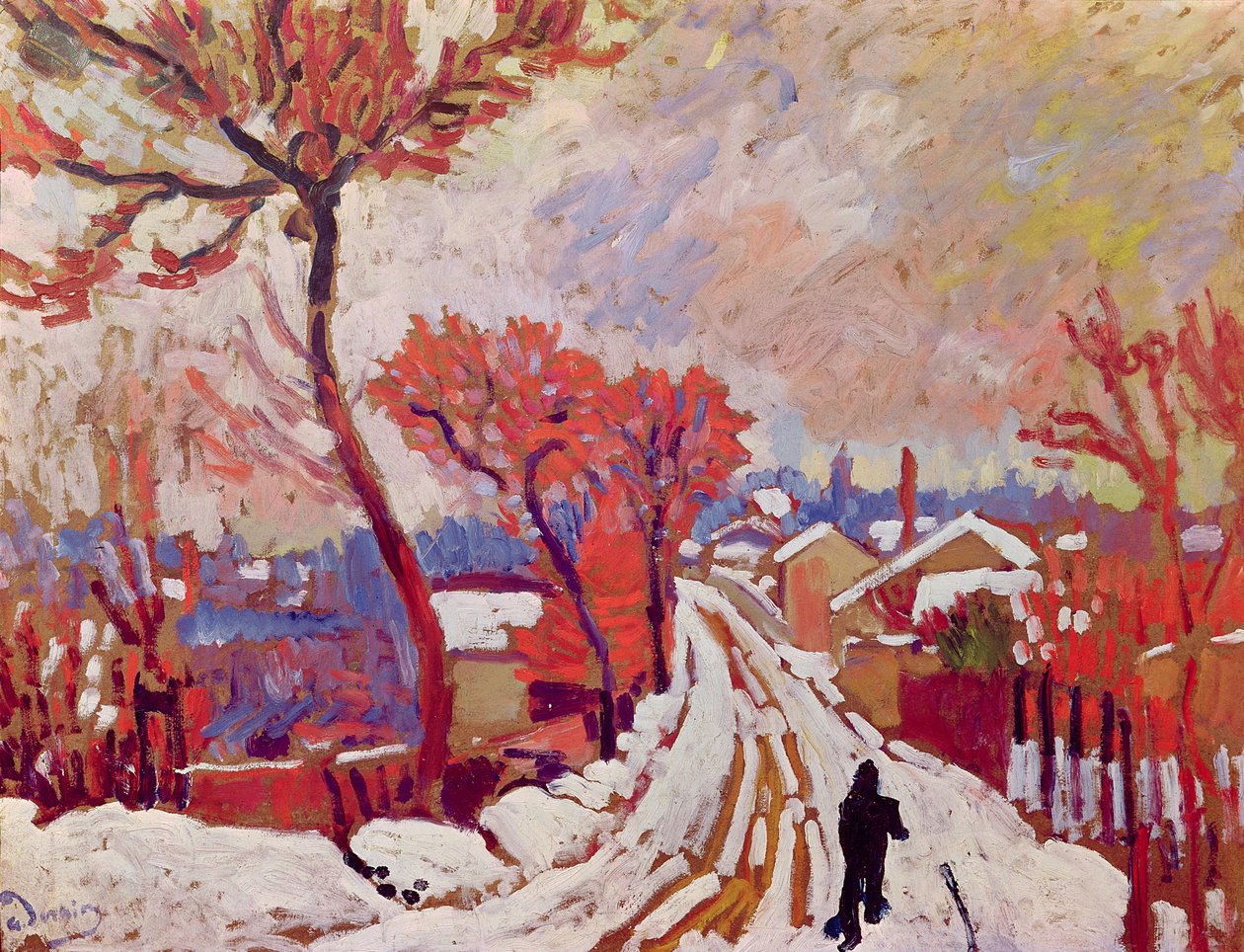 Paysage dans la neige - Andre Derain