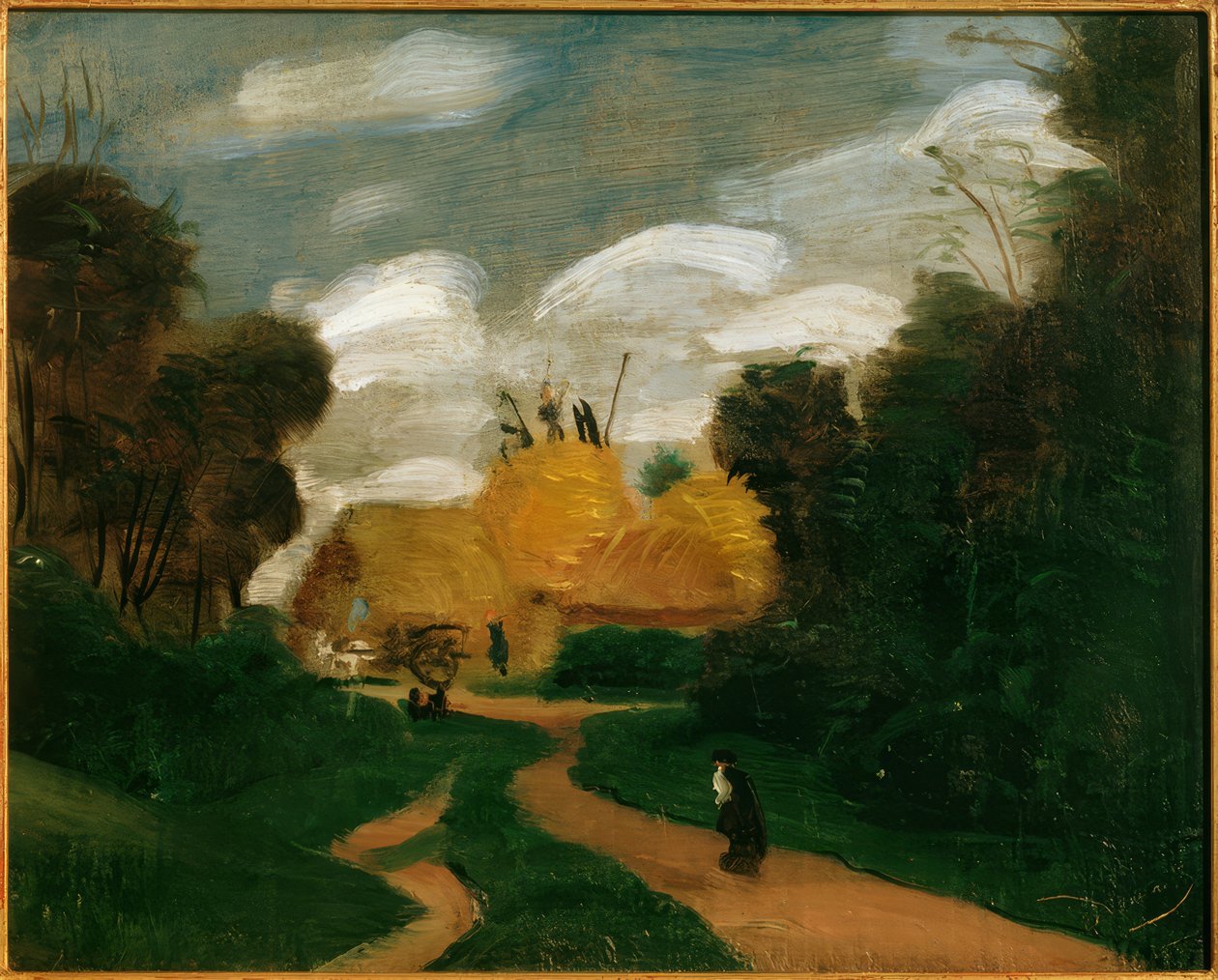 Paysage en Ile-de-France / Les fenaisons - Andre Derain