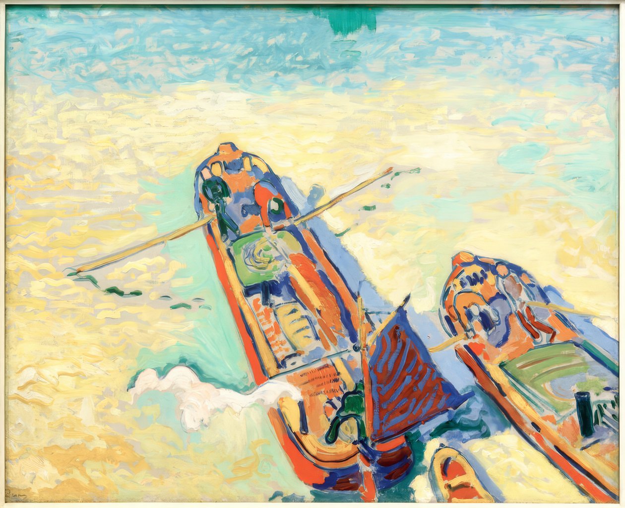 Les deux barges - Andre Derain