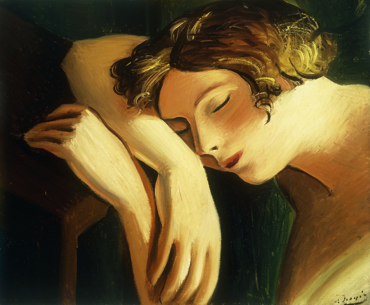 Woman Sleeping ; Femme Dormee - Andre Derain