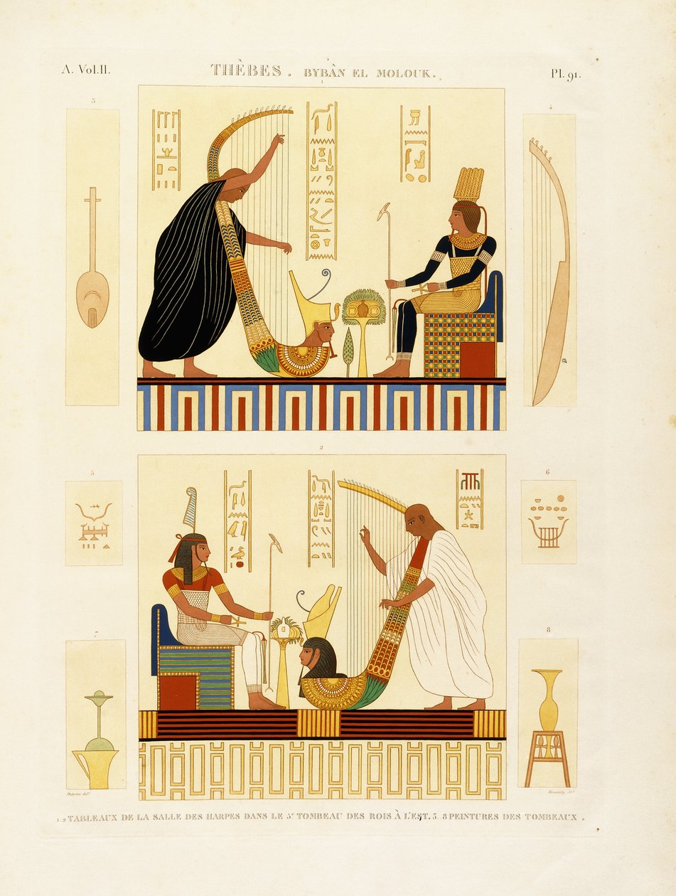 Thèbes, Byban el Molouk, vers 1809-1812 - Andre Dutertre