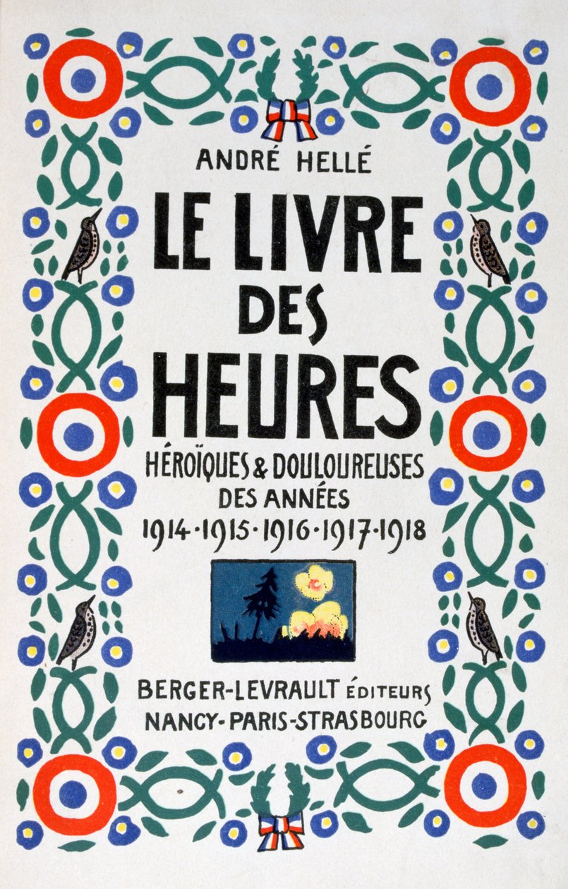 Première page du Livre des Heures, 1919 - Andre Helle