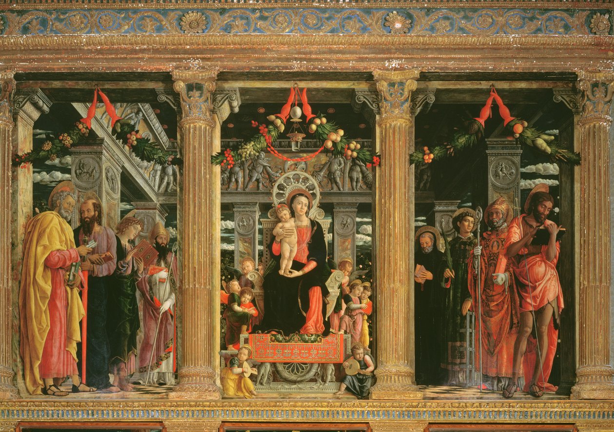 Retable de Saint Zénon de Vérone, 1456-60 (détail) - Andrea Mantegna