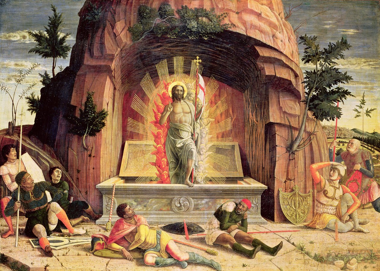 La Résurrection, panneau de prédelle droit du Retable de Saint Zénon de Vérone, 1456-60 - Andrea Mantegna