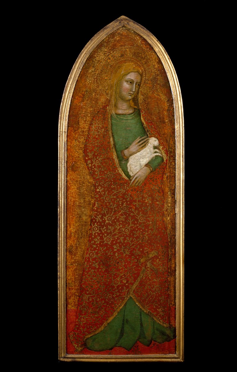 Sainte Agnès, c.1365 - Andrea di Bonaiuto fl.1343 77 Andrea di Bonaiuto fl.1343 77