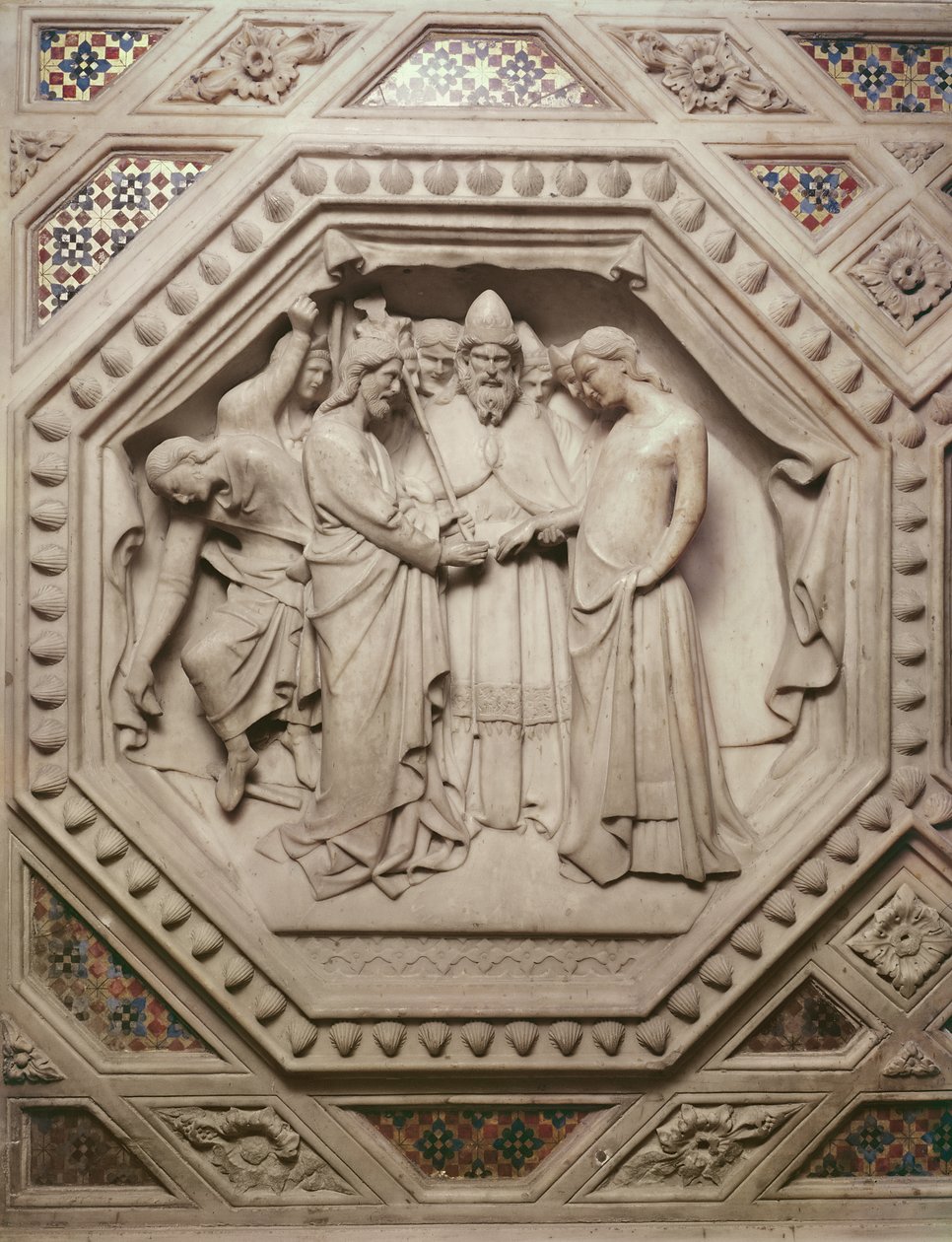 Le Mariage de la Vierge (détail) - Andrea di Cione Orcagna
