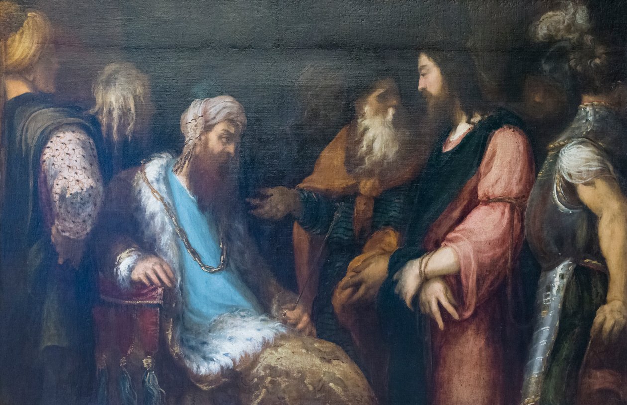 Jésus devant Hérode - Andrea Schiavone