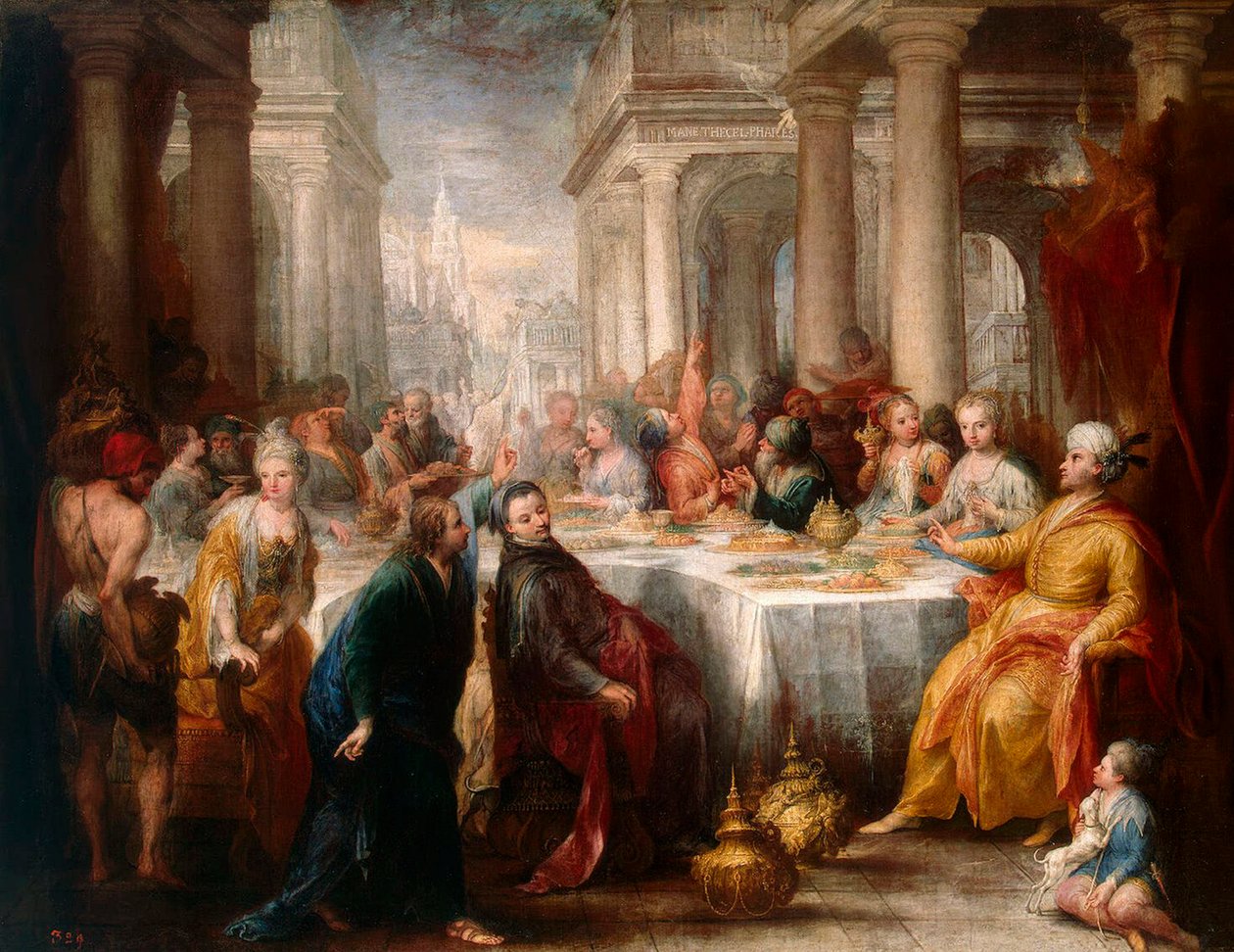 Le Festin de Balthazar, 1705 - Andrea Celesti