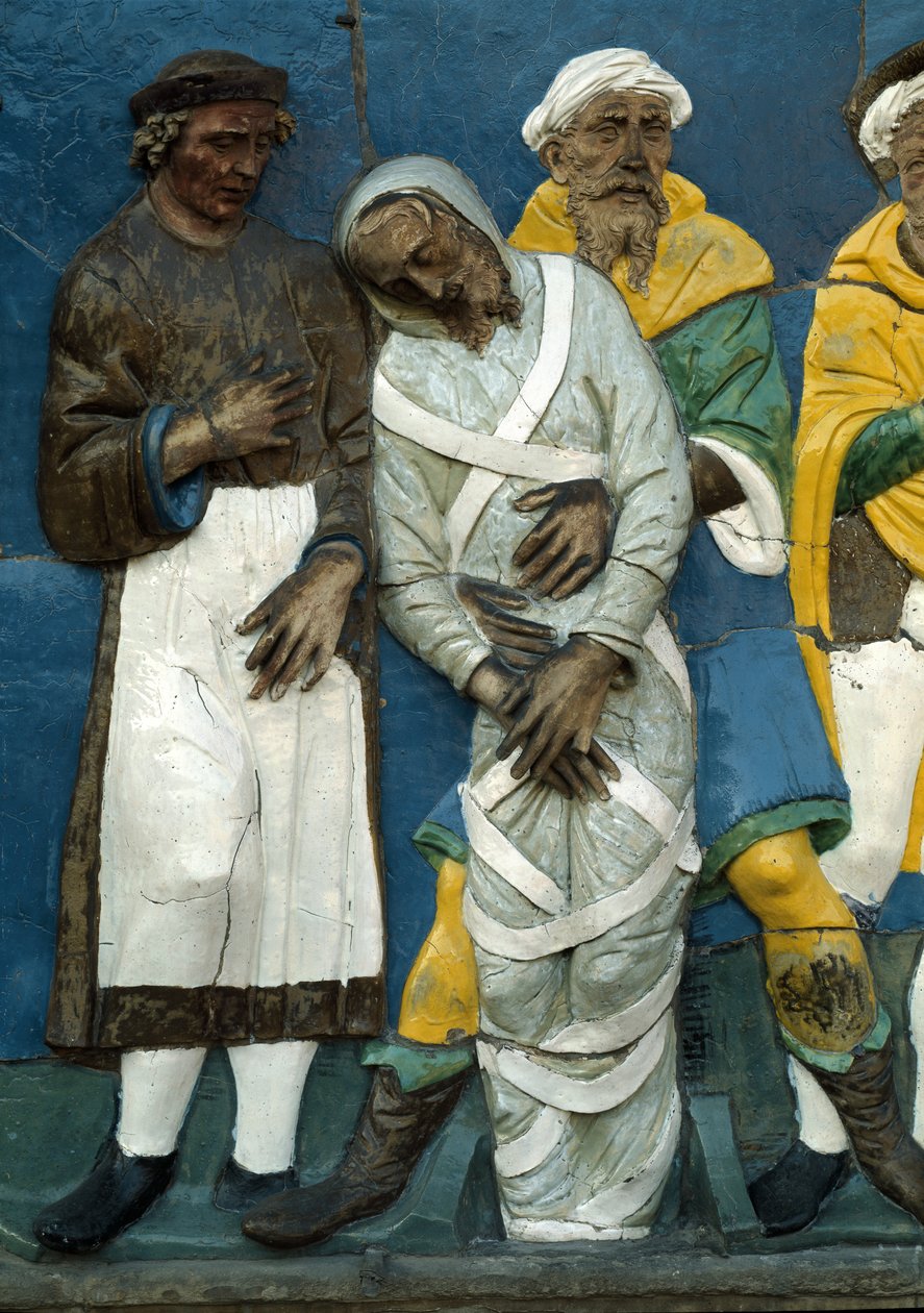 Enterrement des morts (détail) - Andrea Della Robbia