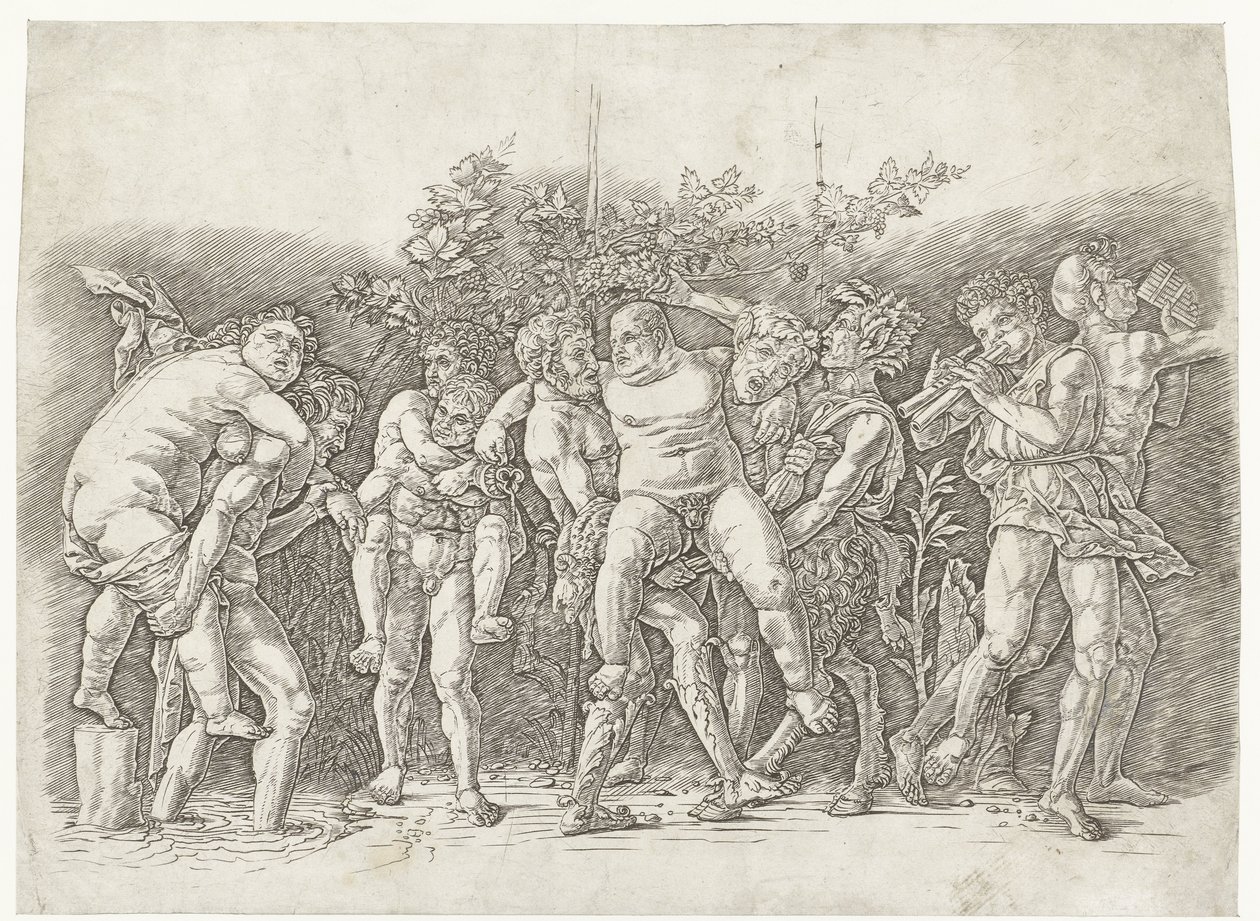 Bacchanale avec Silenus - Andrea Mantegna