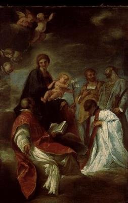 Esquisse pour la fresque du Collegio Romano - Andrea Sacchi