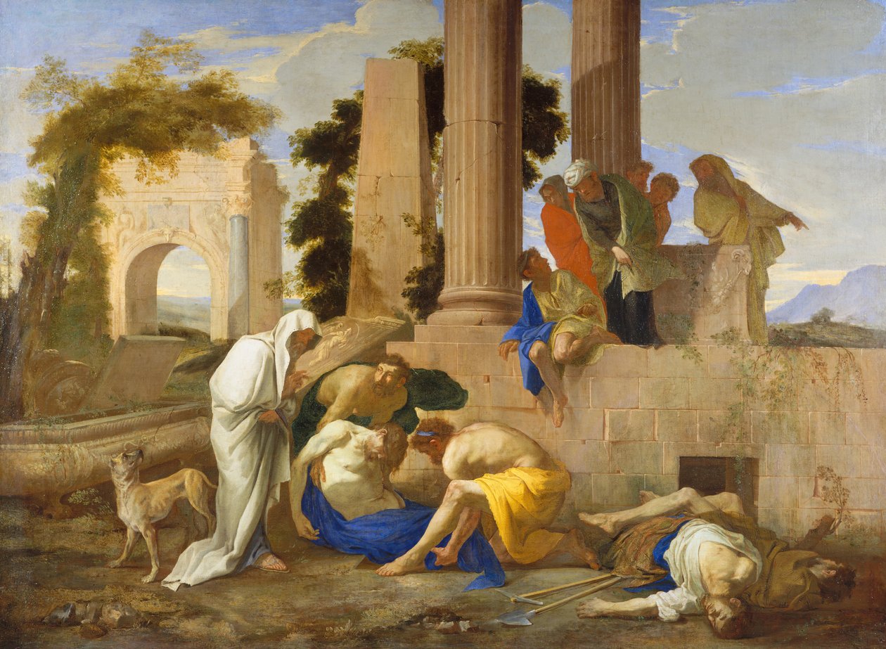 Tobie enterrant les morts - Andrea di Lione