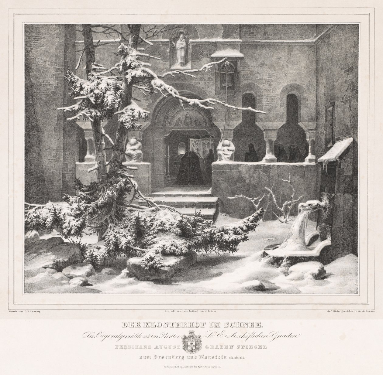 Cimetière sous la neige - Andreas Borum