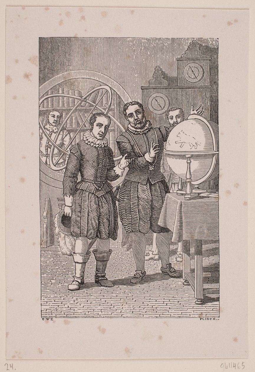 Christian IV en visite chez Tycho Brahe - Andreas Flinch