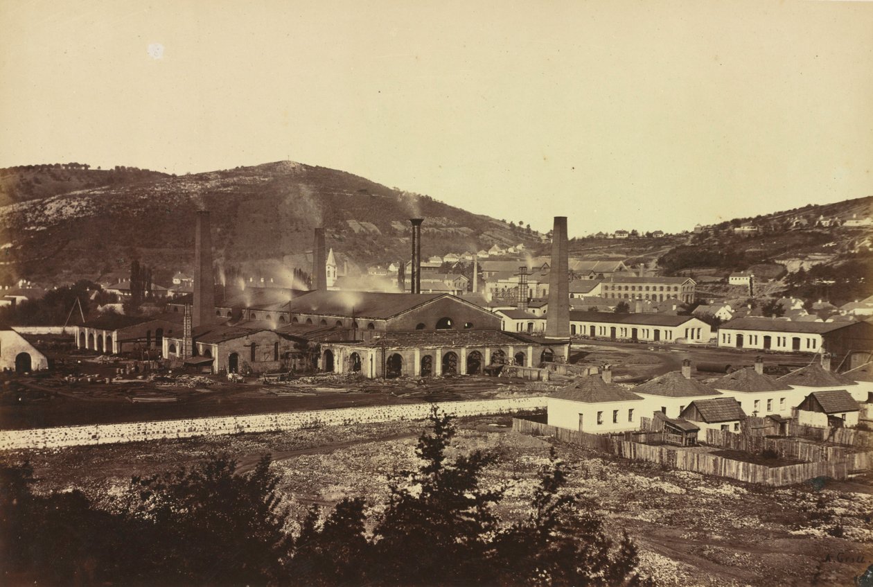 Usines sidérurgiques à Reschitza, vers 1860 - Andreas Groll