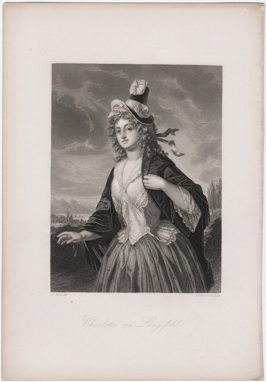 Charlotte von Lengefeld, années 1850 - Andreas Johann Fleischmann