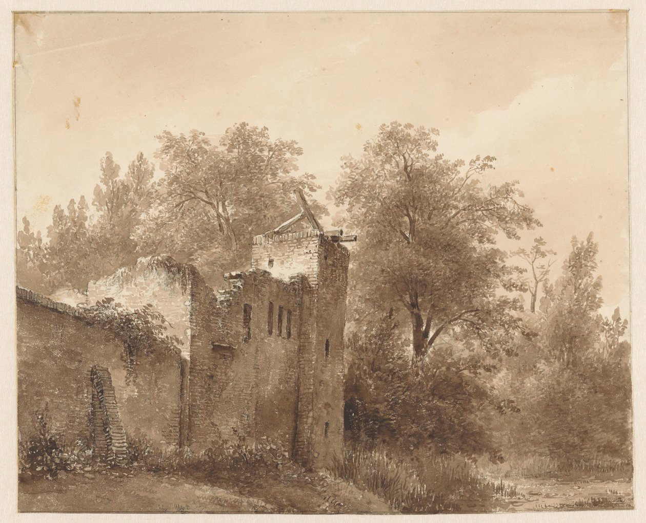 Ruine dans un paysage - Andreas Schelfhout
