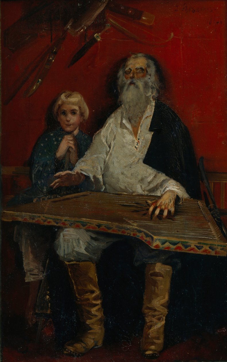 Le joueur de gusli - Andrei Petrovich Ryabushkin
