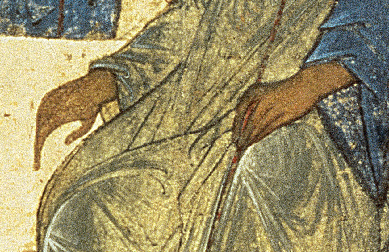(détail) La Sainte Trinité - Andrei Rublev