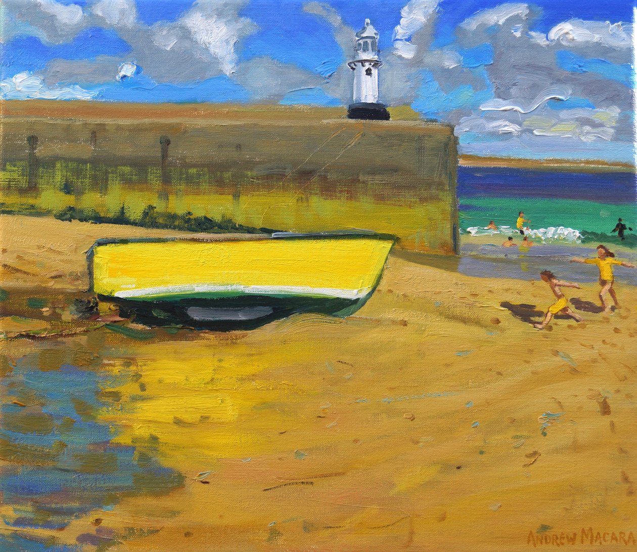 Bateau jaune, St Ives, 2017 - Andrew Macara
