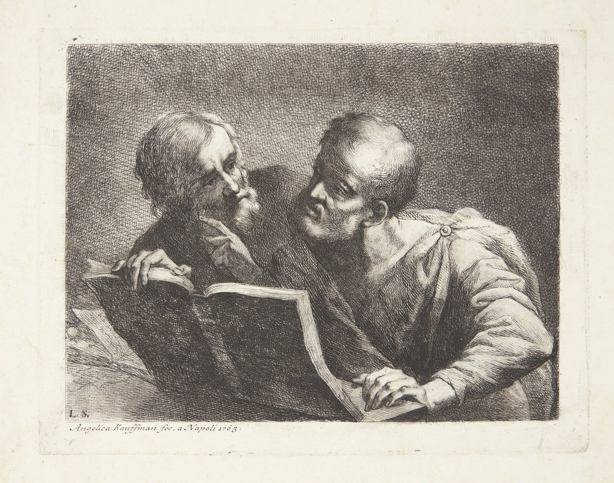 Les deux vieux étudiants - Angelica Kauffmann