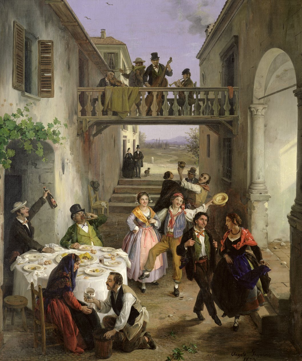 Un mariage à Brianza, 1873 - Angelo Inganni