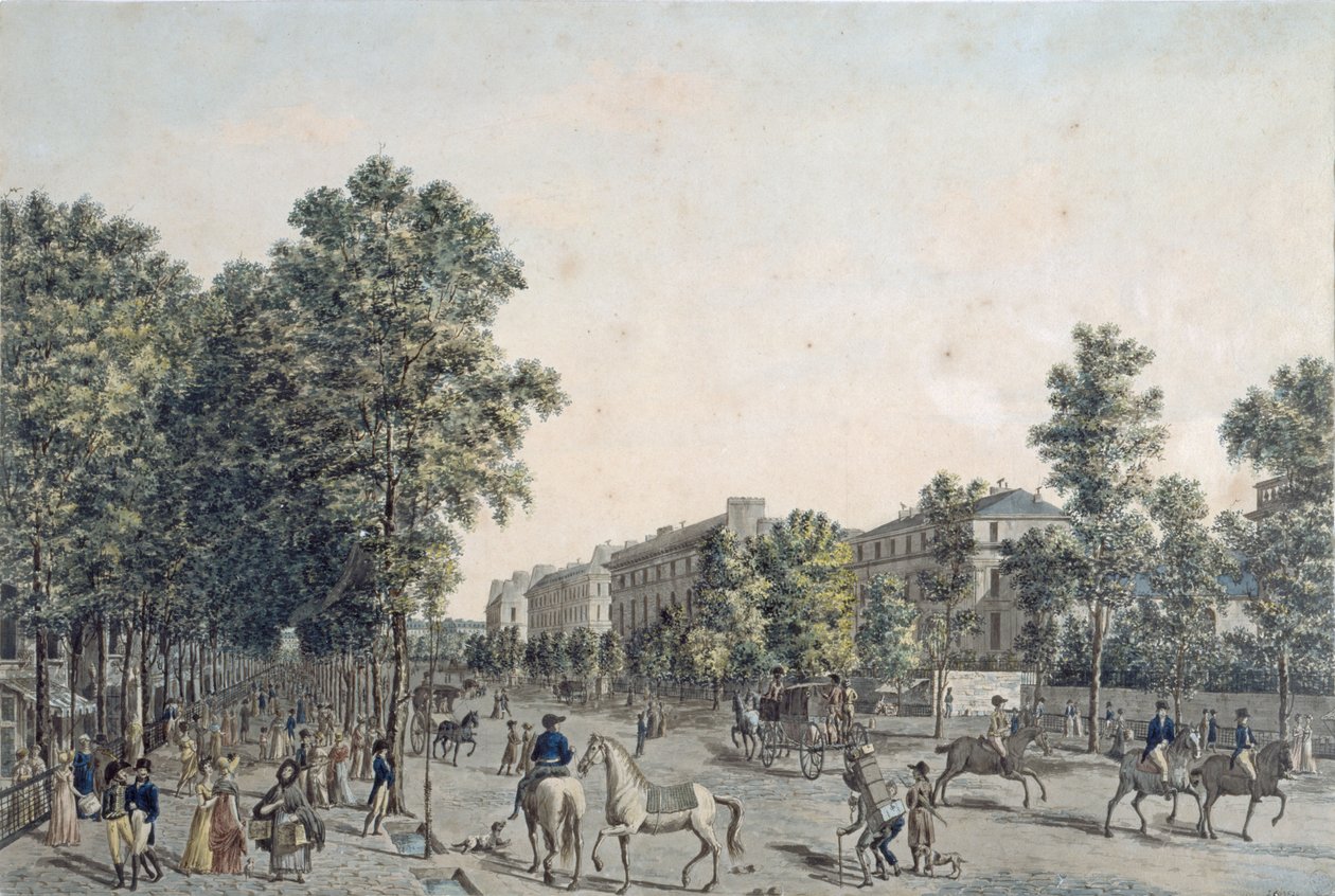 Les Grands Boulevards en 1804 - Angelo after Garbizza