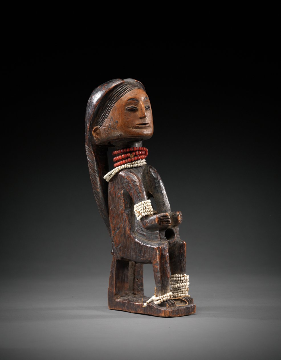 Pipe (bois avec perles de verre) - Angolan School