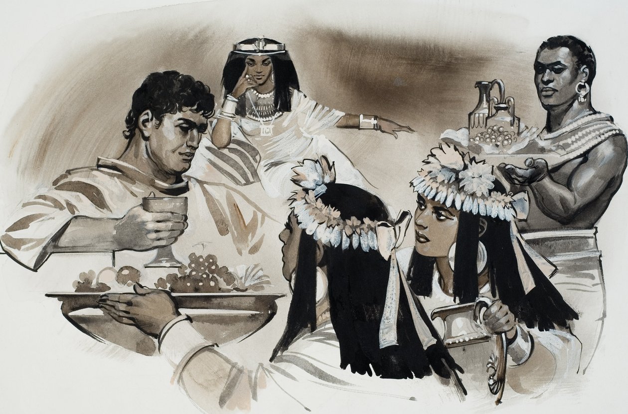 Antoine et Cléopâtre (gouache sur papier) - Angus McBride