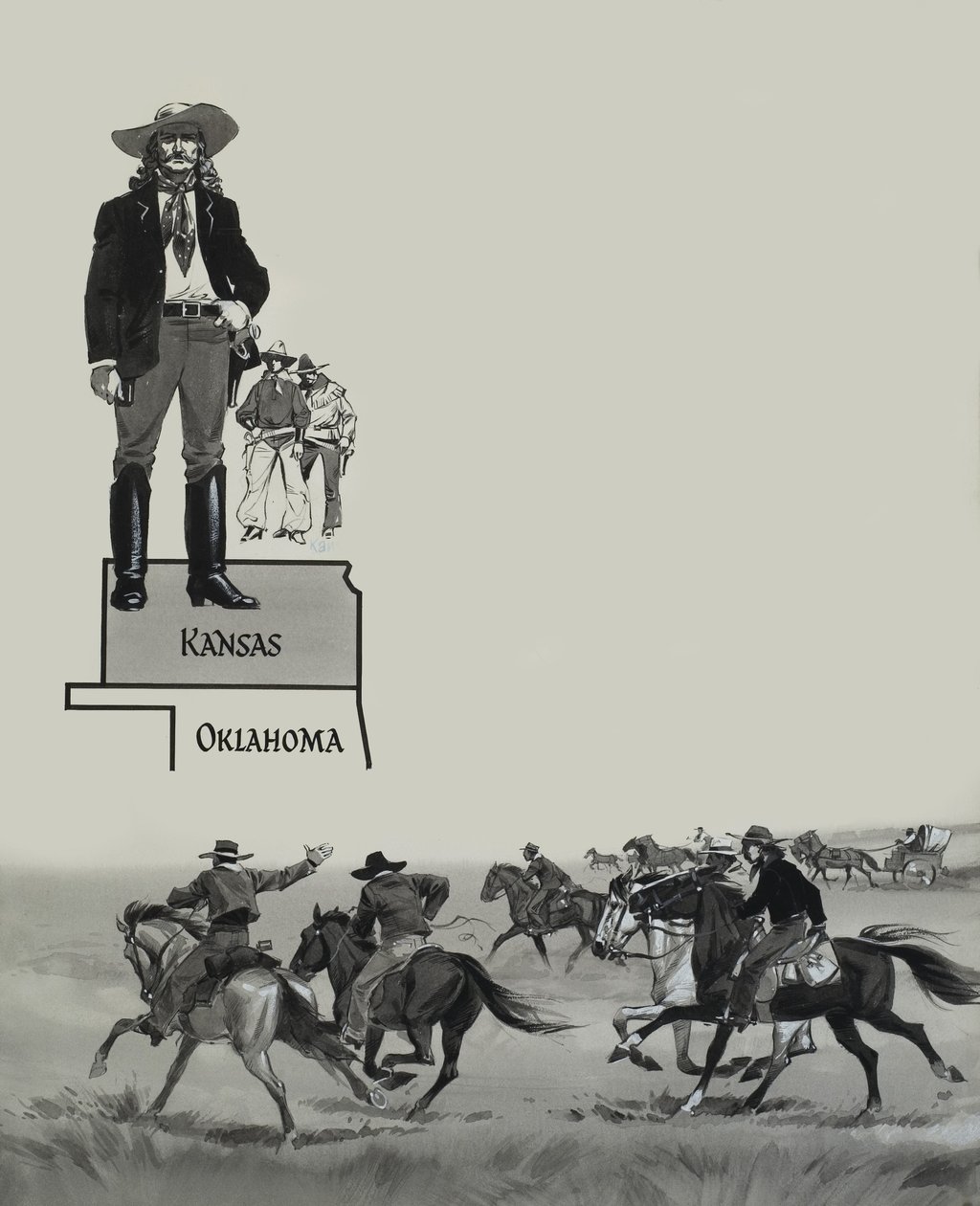 Cavaliers au Kansas - Angus McBride