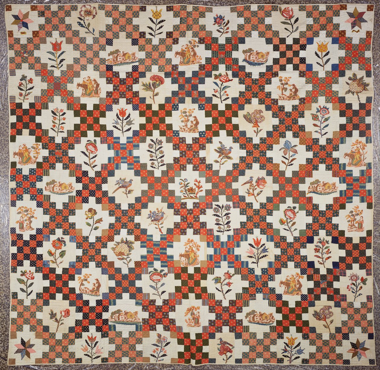 Courtepointe, 1822 - Ann Maria Warner