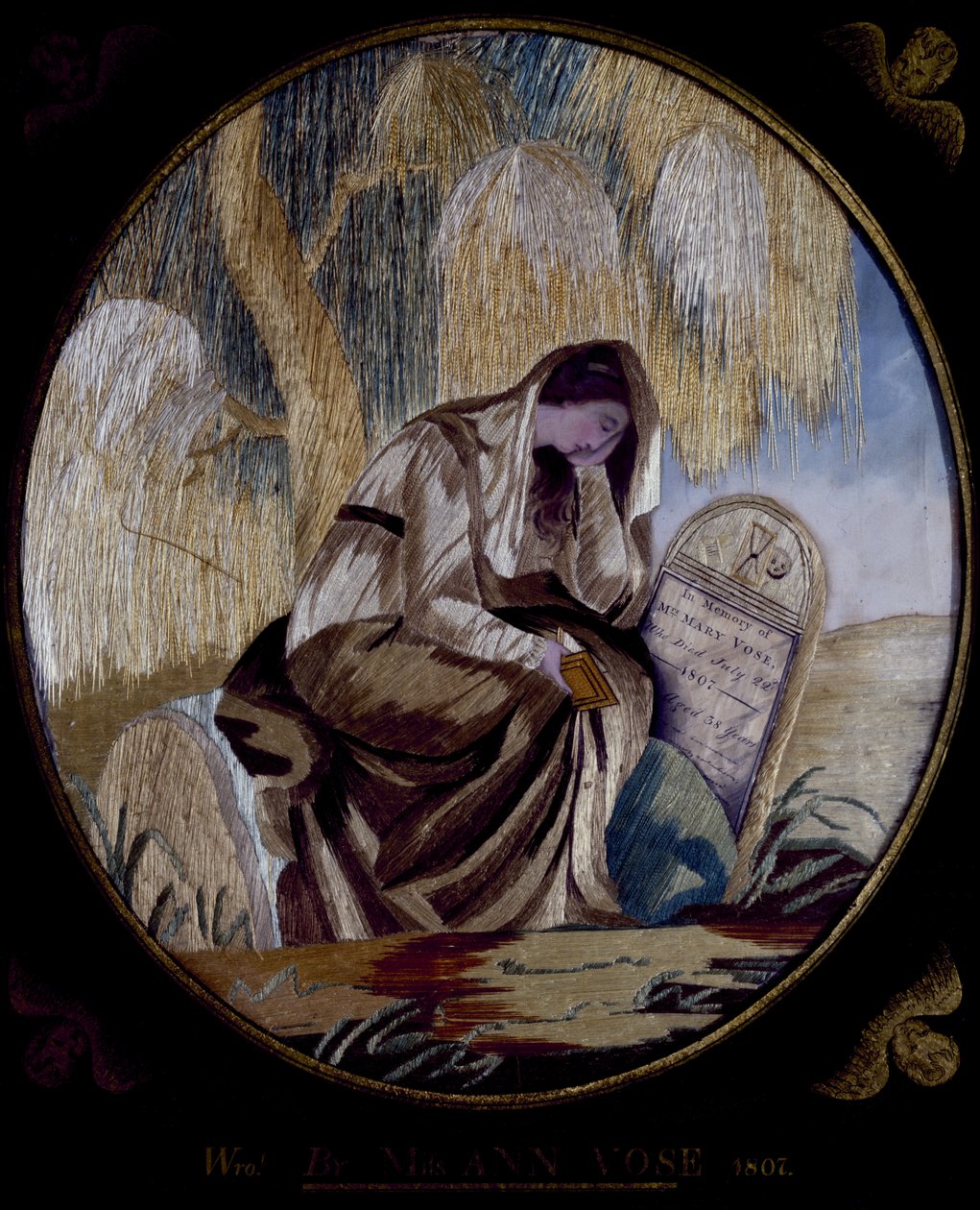 Image brodée commémorative, 1807 - Ann Vose