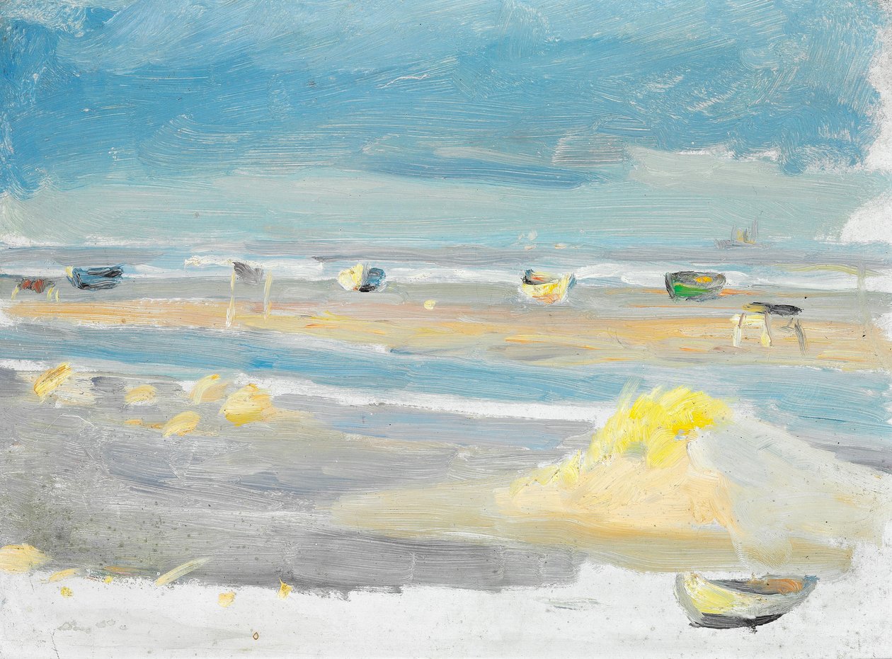 Bateaux sur la plage, Skagen. - Anna Ancher