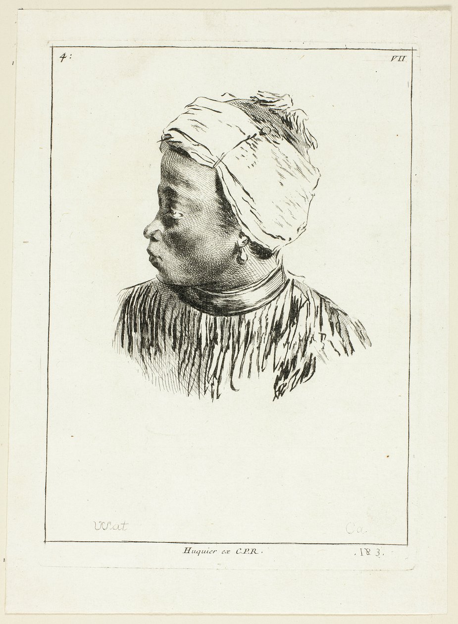 Tête de Noir (profil) - Anne Claude Philippe Caylus