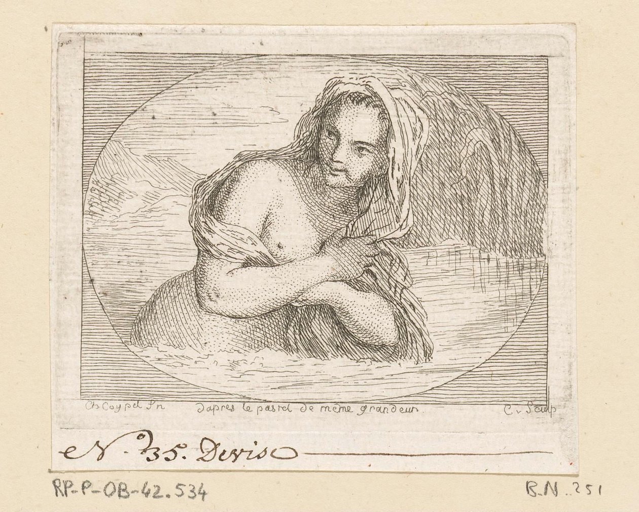 Femme se baignant dans une rivière - Anne Claude Philippe Caylus