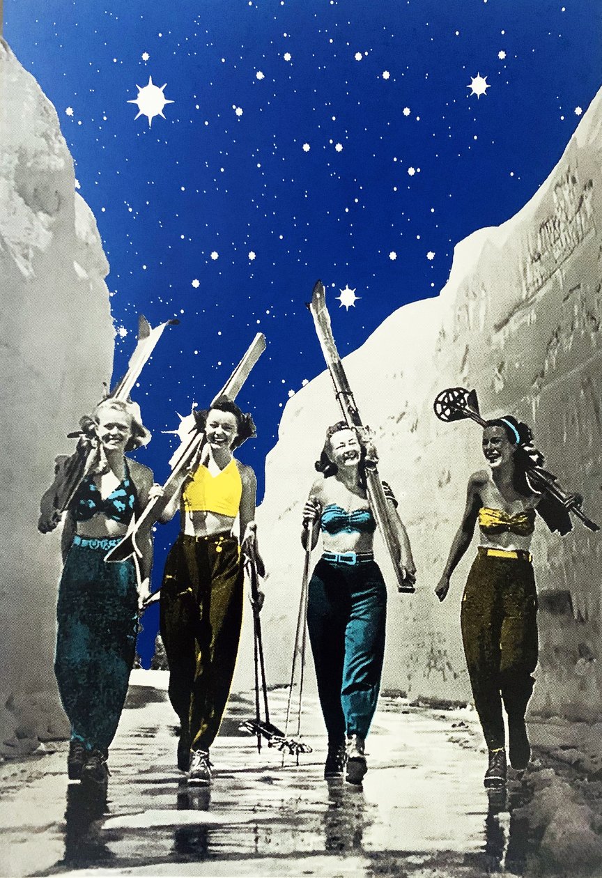 Filles faisant du ski, 2022 - Anne Storno